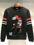 dsquared2 2019 sweatshirt hockey player embroidery black ds279